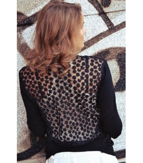Black Lace Cardigan