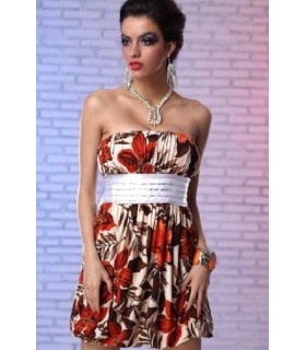 Evely's reddish brown dress