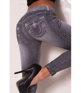Bunny denim leggings