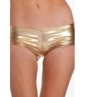 Golden PVC hotpants