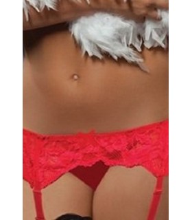 Red garter vests (plus size)