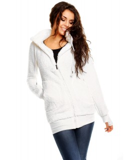 Orcelly white fleece jacket