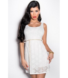 Koucla lace dress with belt