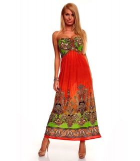 Print red maxikko (plus size)