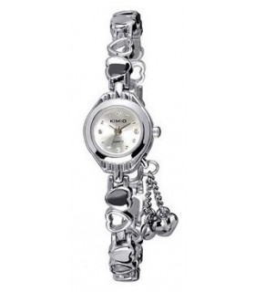 White jewel-like wristwatch