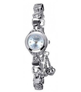 Light blue jewel-like wristwatch