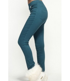 Emerald high-waisted treggings
