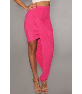 Pink Asymmetrical Skirt