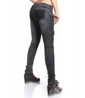 Koucla -worn biker jeans