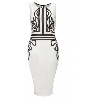White pattern midime