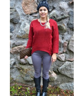 Grey high-waisted treggings