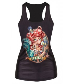 Little Mermaid Print Top