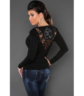 Koucla black rhine-logo knitting
