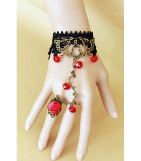 Red Bracelet/Ring Combo