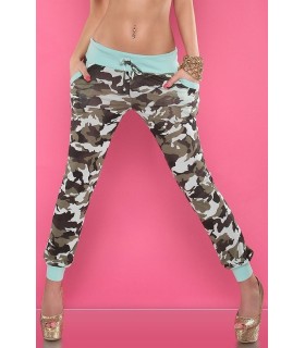 Koucla mint military-pattern trousers