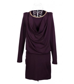 Claire purple mini dress