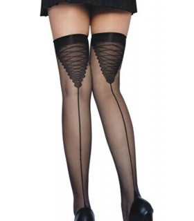 Black seam socks