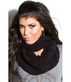 Koucla black tube collar cloth