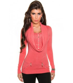 Koucla coral 2in1 strassineule with zippers and buttons
