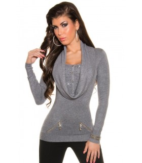 Koucla grey 2in1 rhine module with zippers and buttons