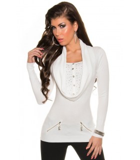 Koucla white 2in1 rhine module with zippers and buttons