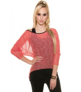 Koucla coral high low shirt + top
