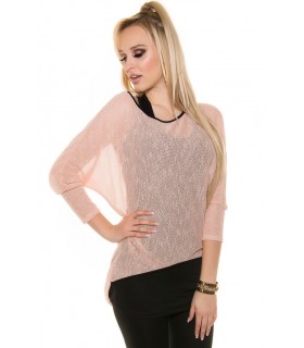 Koucla pink high low shirt + top
