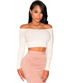 White short shirt with drip sleeves