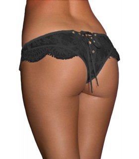Black nodded lace underpants