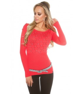 Koucla coral rhine-square knit with slits