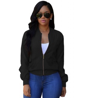 Black Bomber Jacket