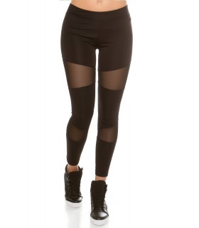 Koucla black mesh workout tights