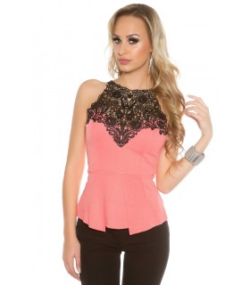 Koucla red decorative embroidered party doctrine