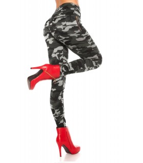 Koucla military pattern treggings with zippers