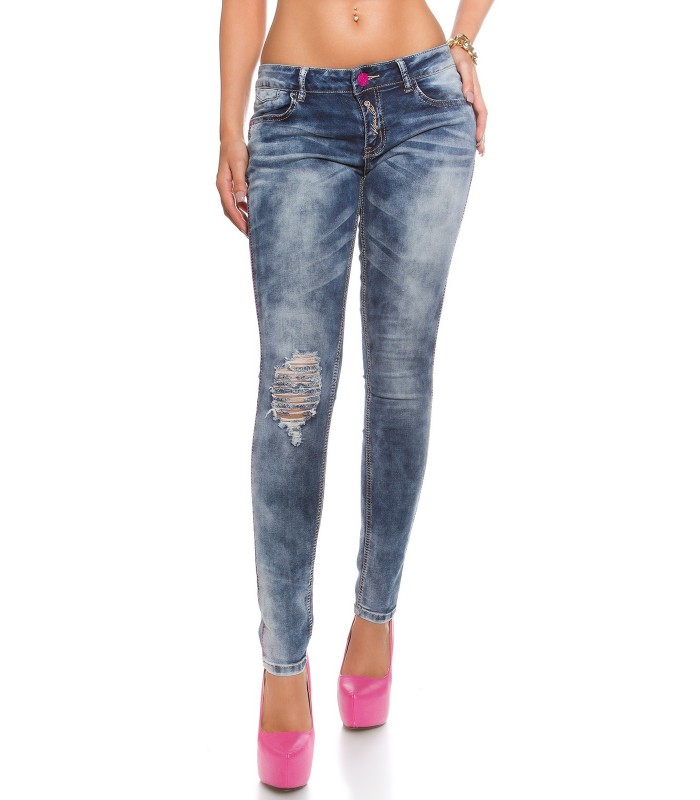 Koucla pinkkisaumaiset revityt push up -farkut – kuva 4