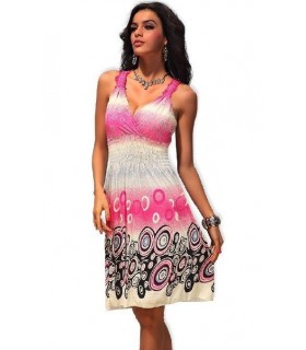 Lisa pink dress (plus size)
