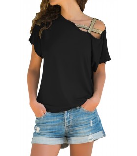 Black loose shirt with rhine crossword