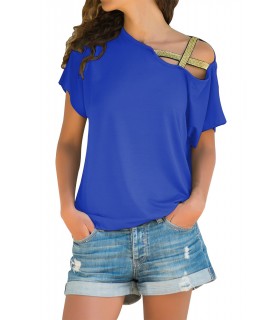 Blue loose shirt with rhine crossword
