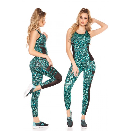 Mint print pattern mesh...