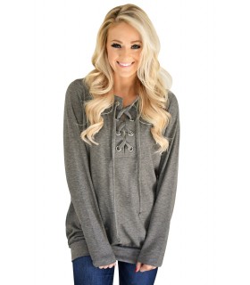 Grey nodded sweatshirt