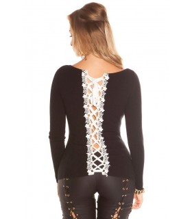Koucla black nodback knit
