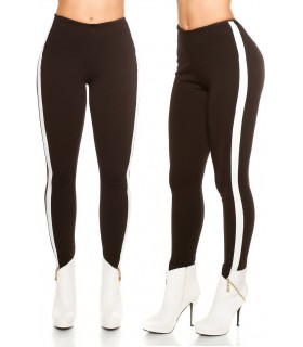 Black white striped treggings [LAST CHANCE]