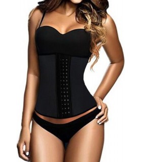 Black latex with hakasination waist corset