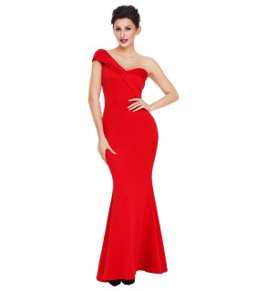 Red one-shoulder party dress [LAST CHANCE]