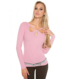 Koucla pink rhine-rinded 2-way ribbineule