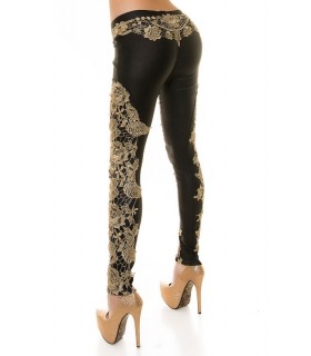 Koucla decorative embellishment leather trousers [LAST CHANCE]