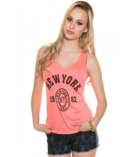 Koucla neon cot NEW YORK top with zipper