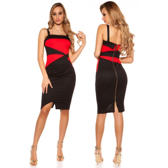 Koucla black mid dress with...