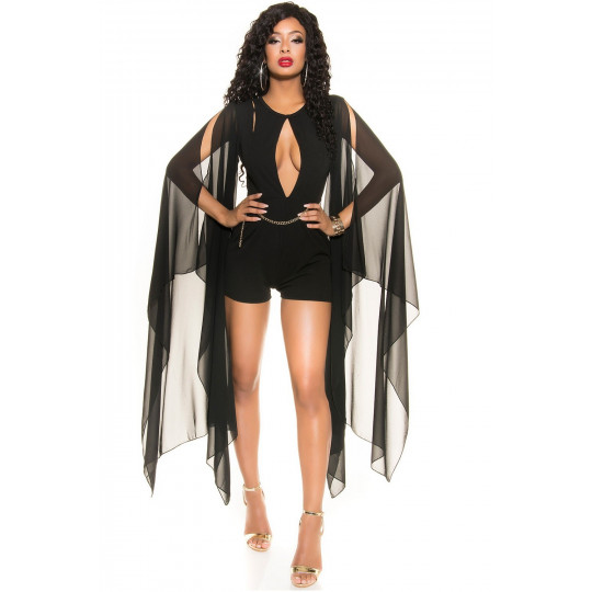 Koucla black playsuit with...