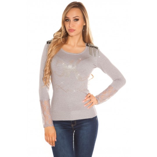 Koucla grey rivet chain...